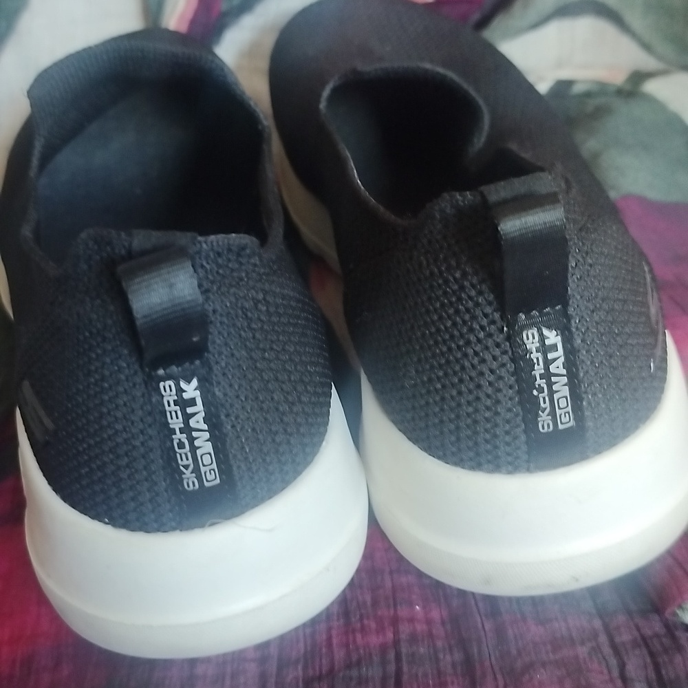 Skechers Air-cooled Goga Mat Black Slip-ons Size 8 - Picture 5 of 5